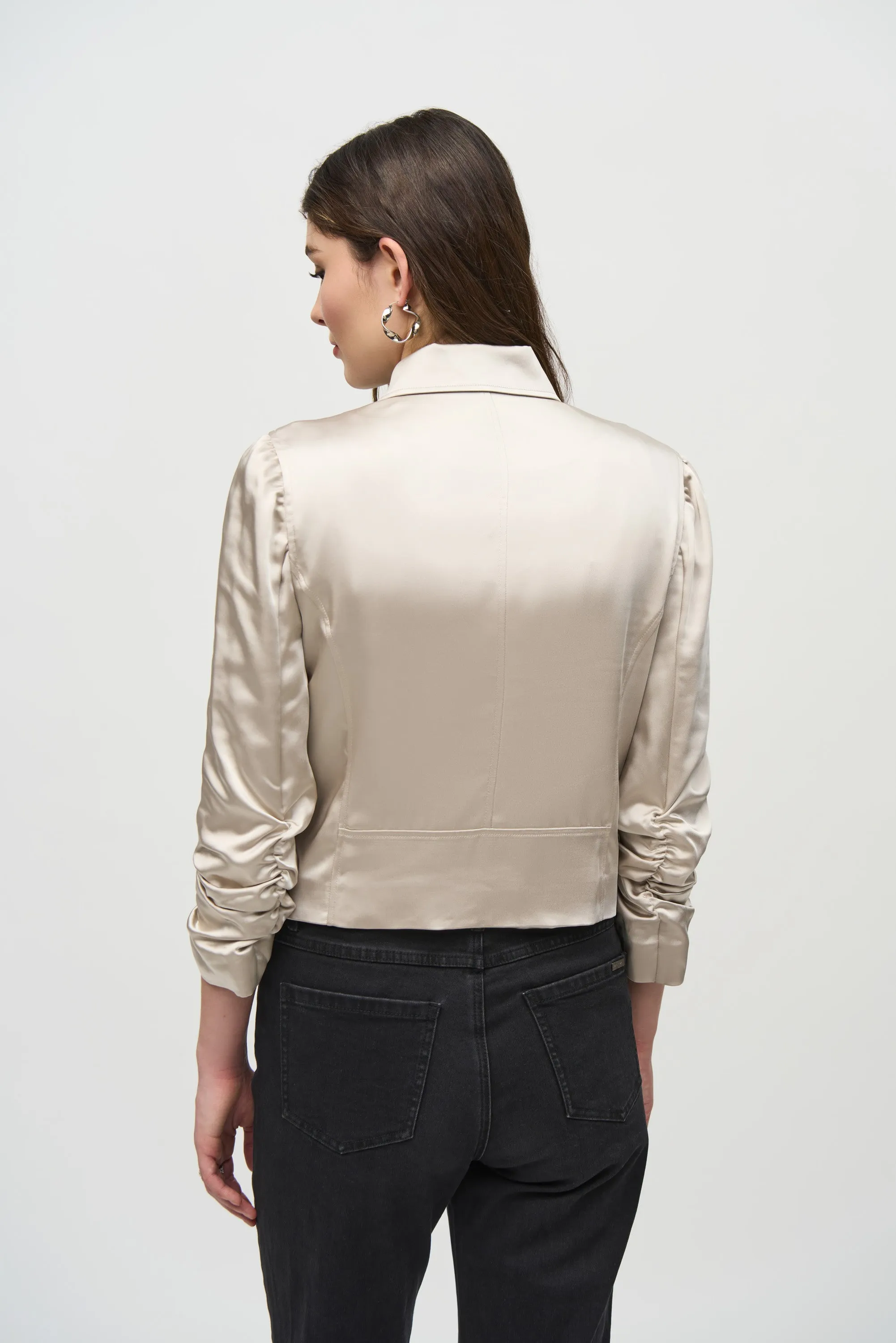 Joseph Ribkoff - 244903 Satin Moto Jacket