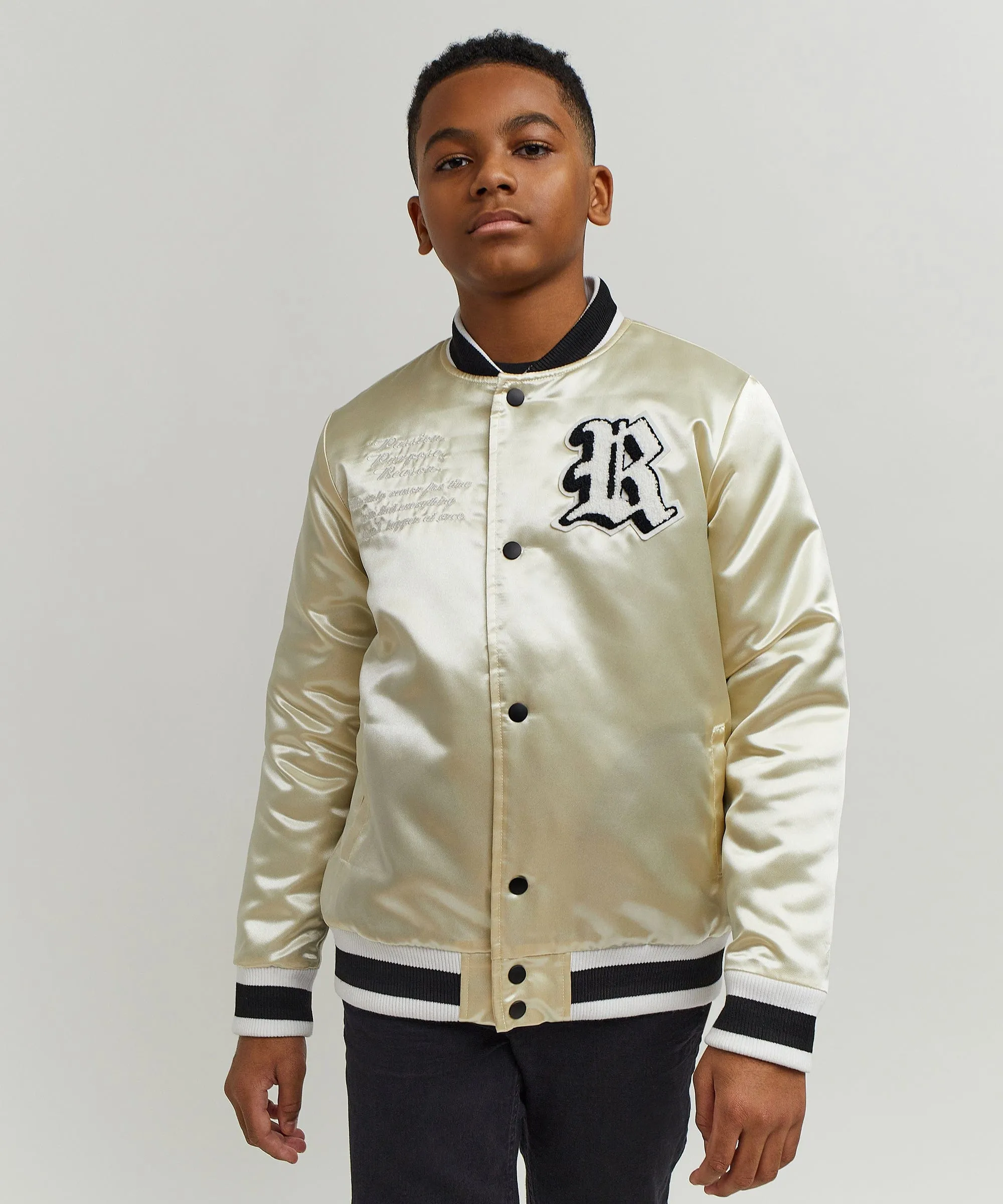 Kids Play Hard Satin Jacket