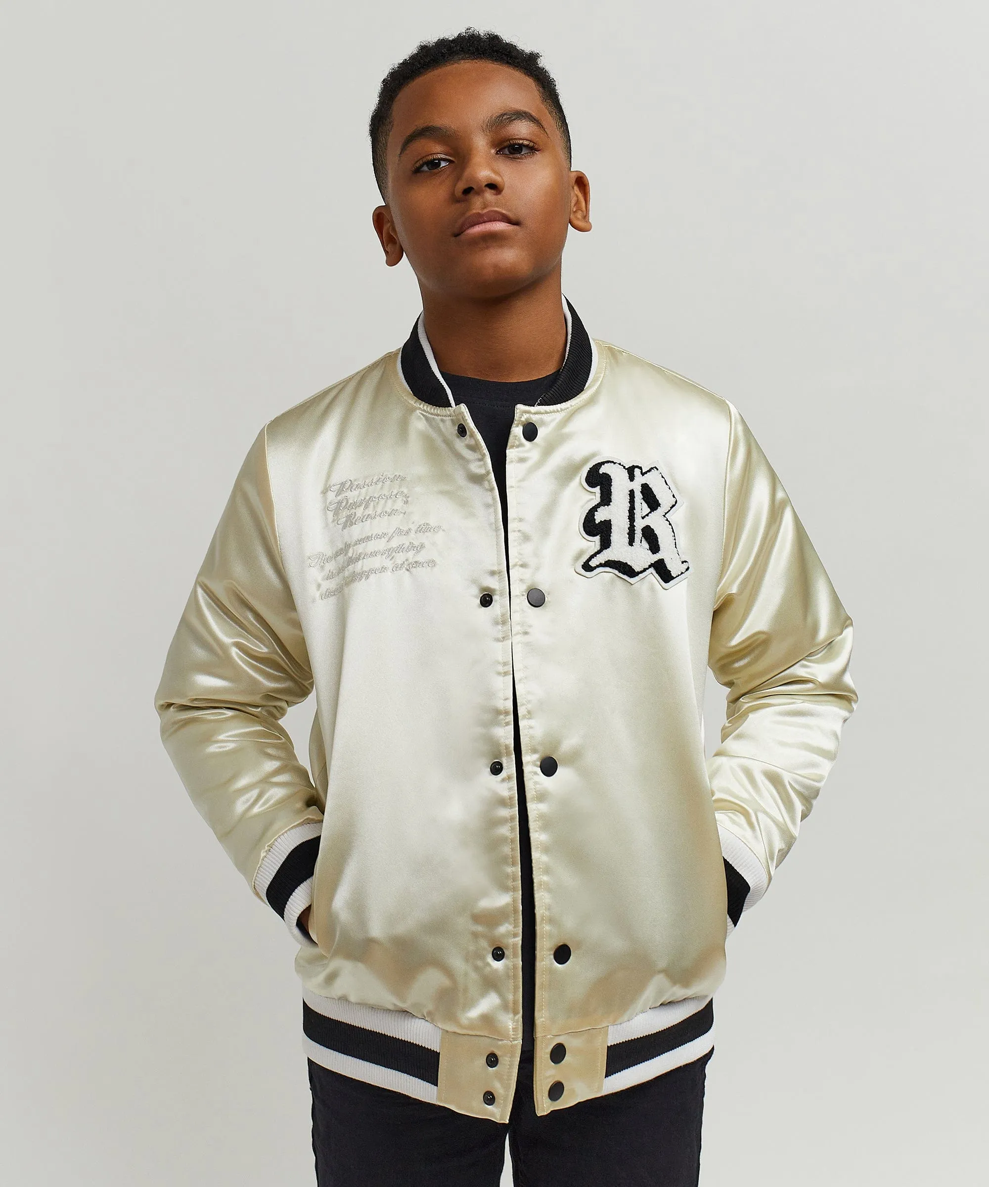 Kids Play Hard Satin Jacket