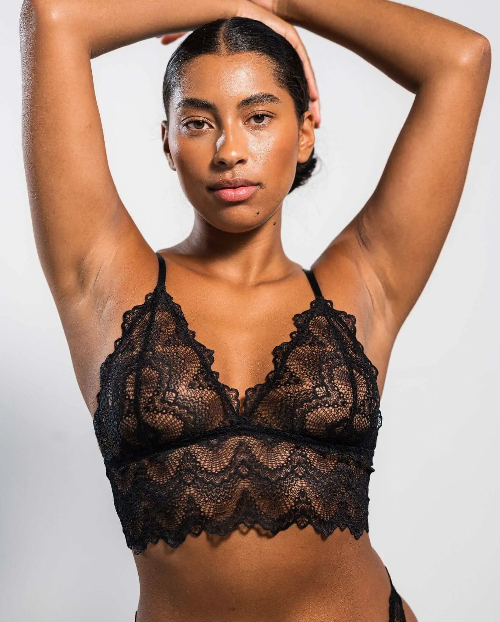 Lace Bralette Top Black