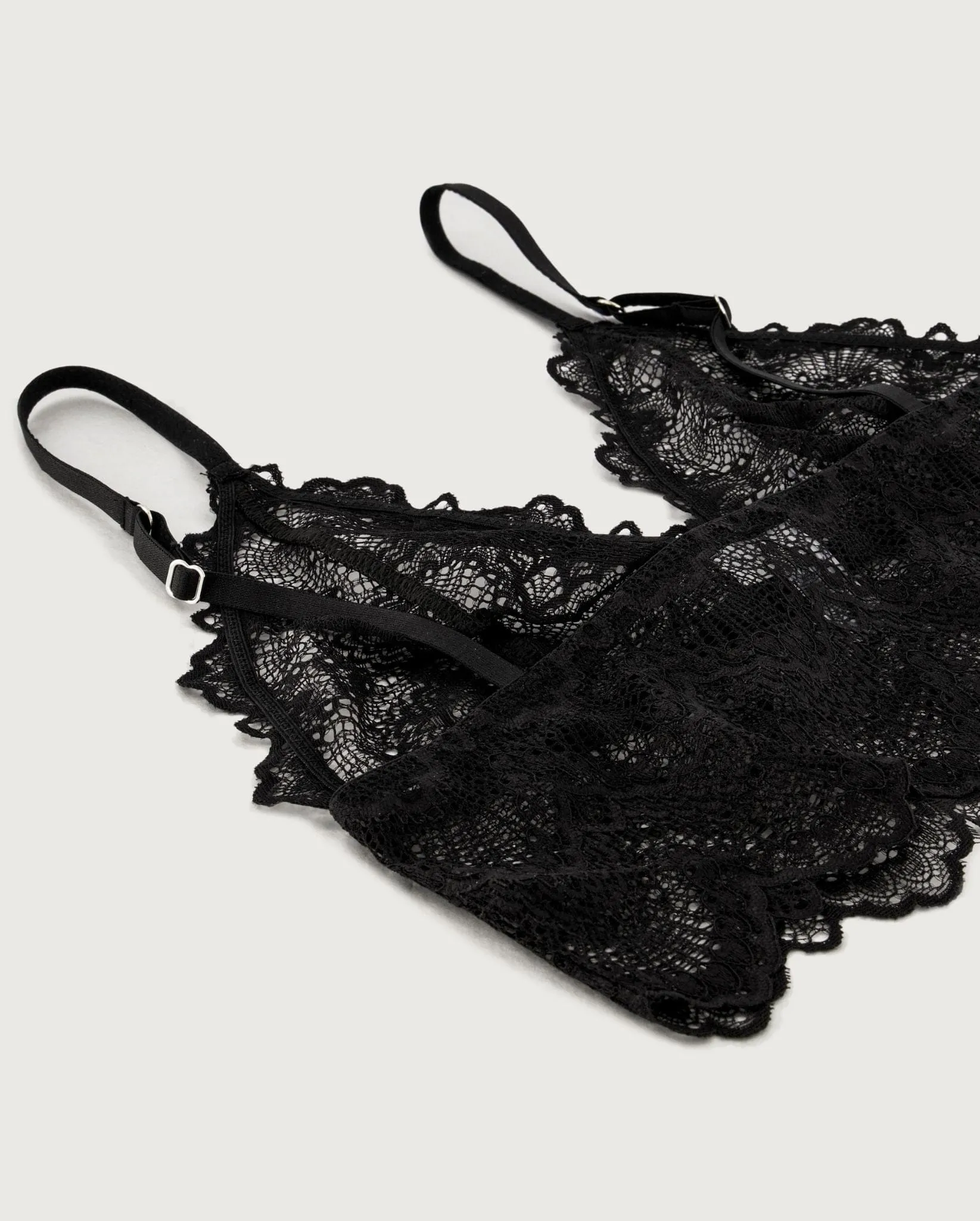 Lace Bralette Top Black