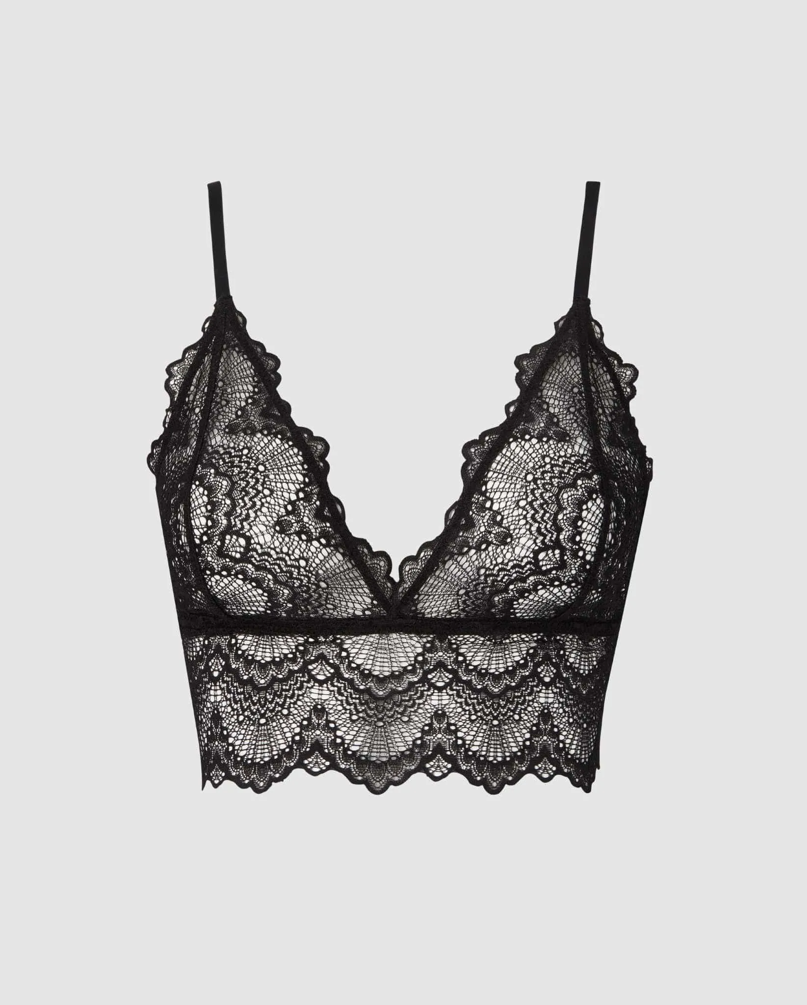 Lace Bralette Top Black