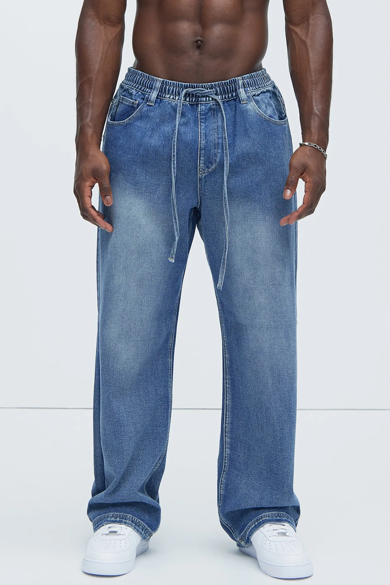 Let's Get It Denim Baggy Jeans - Indigo