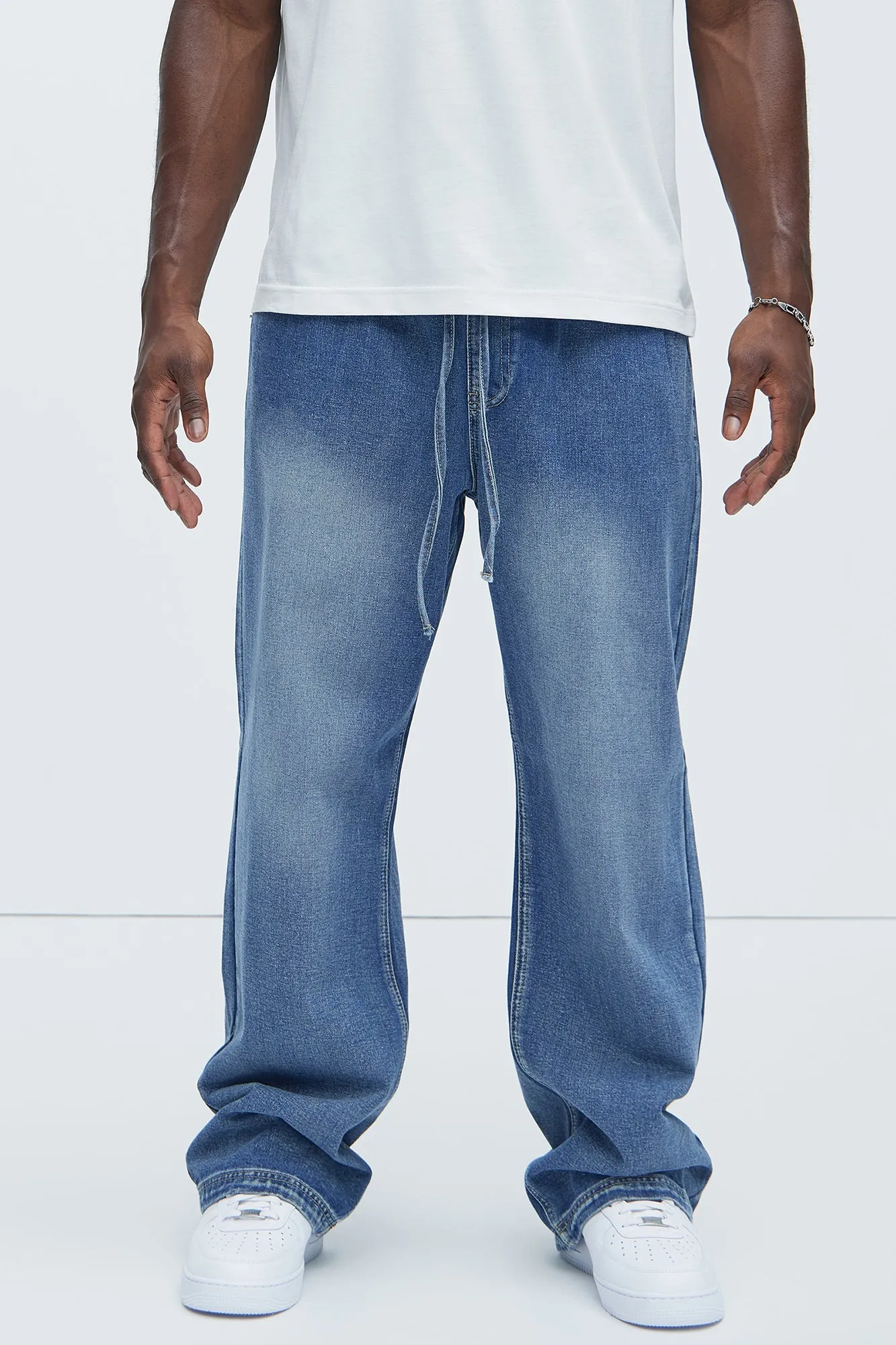 Let's Get It Denim Baggy Jeans - Indigo