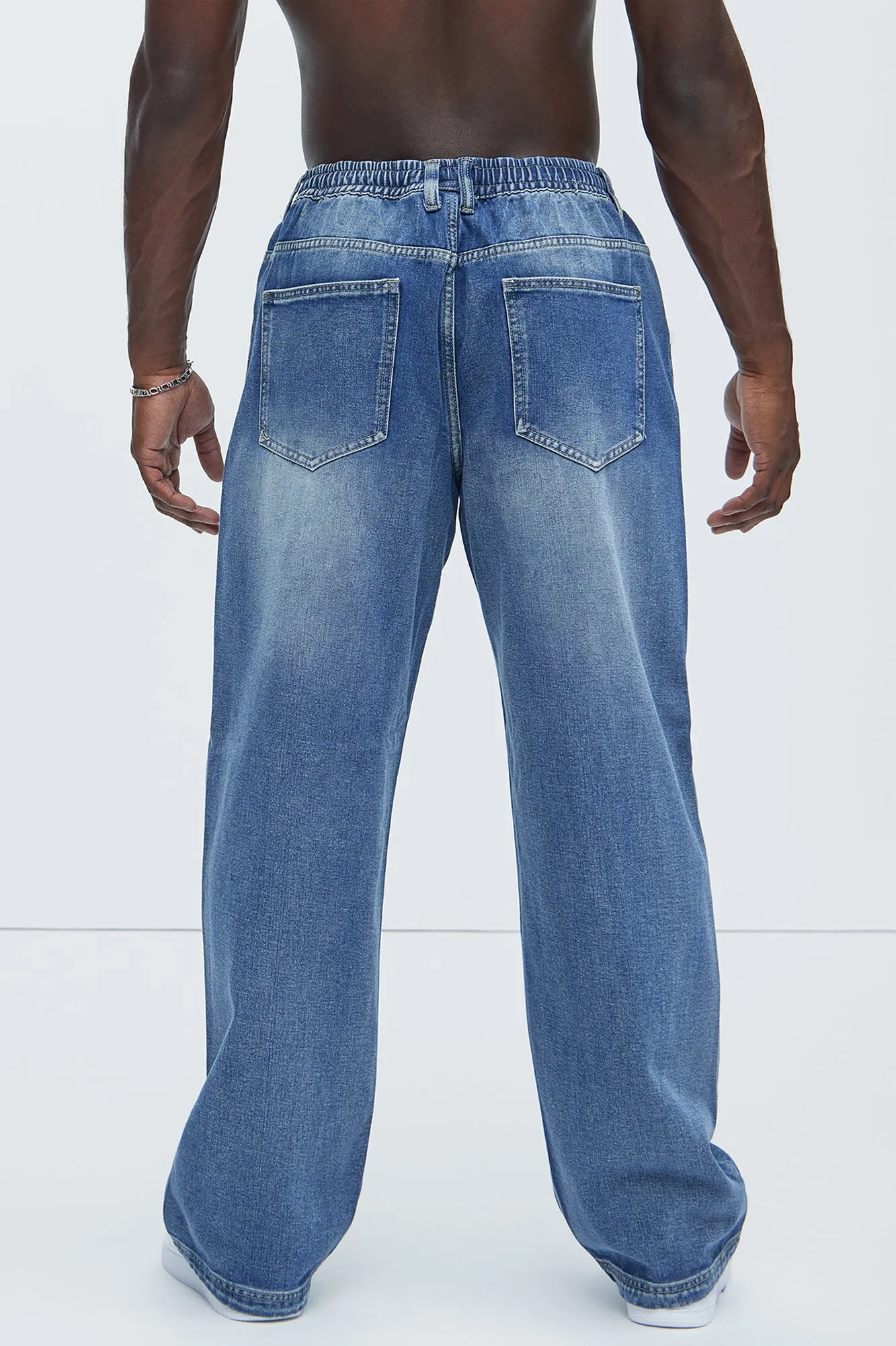 Let's Get It Denim Baggy Jeans - Indigo