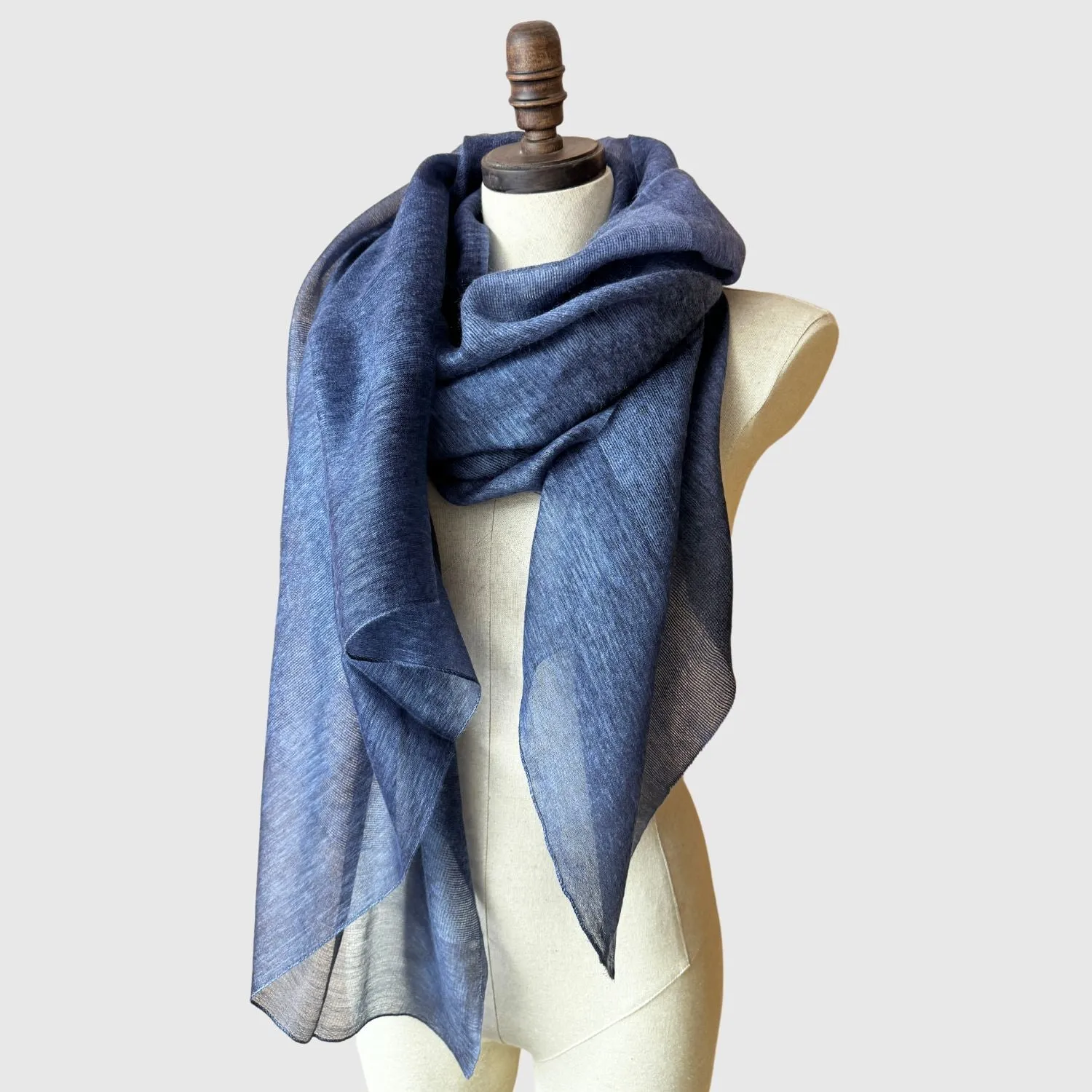 Light Silk Wool Shawl Wrap