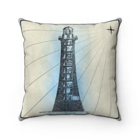 Lighthouse, Spun Polyester Square Pillow