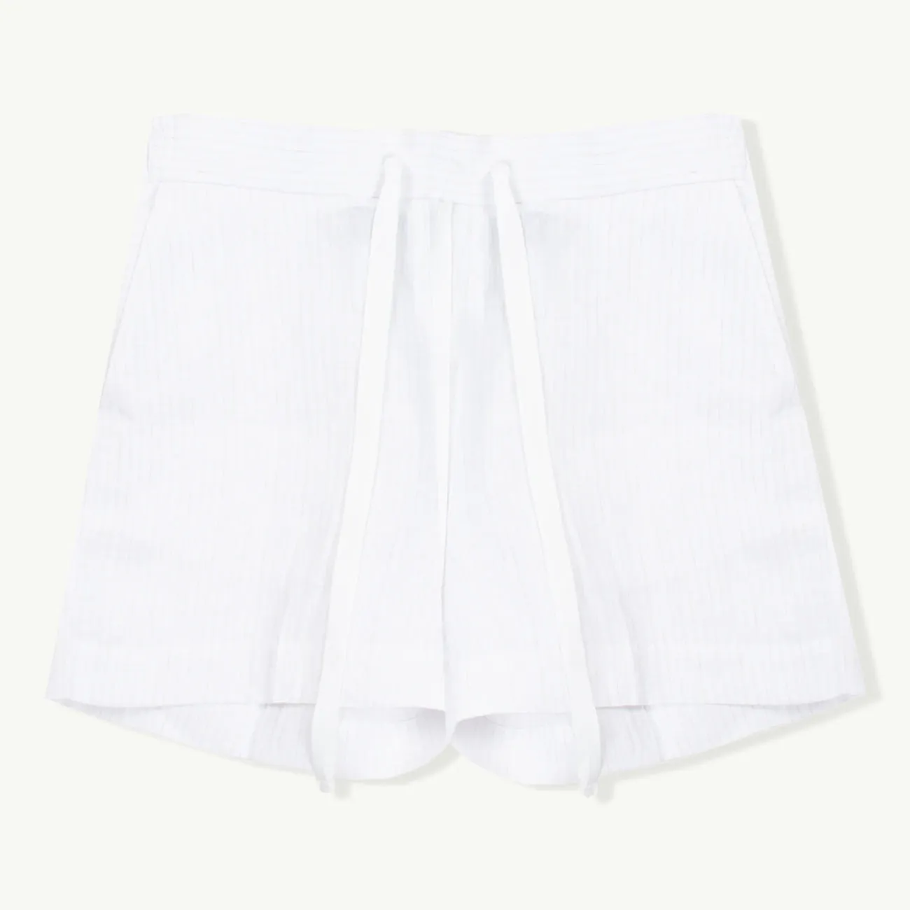 LINEN SHORT WHITE