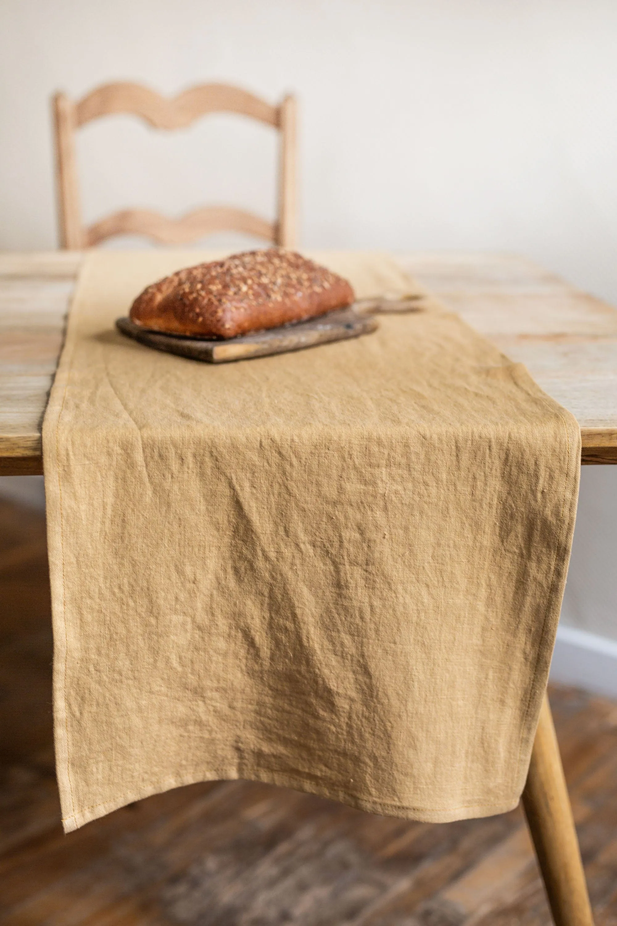 Linen Table Runner | Mustard