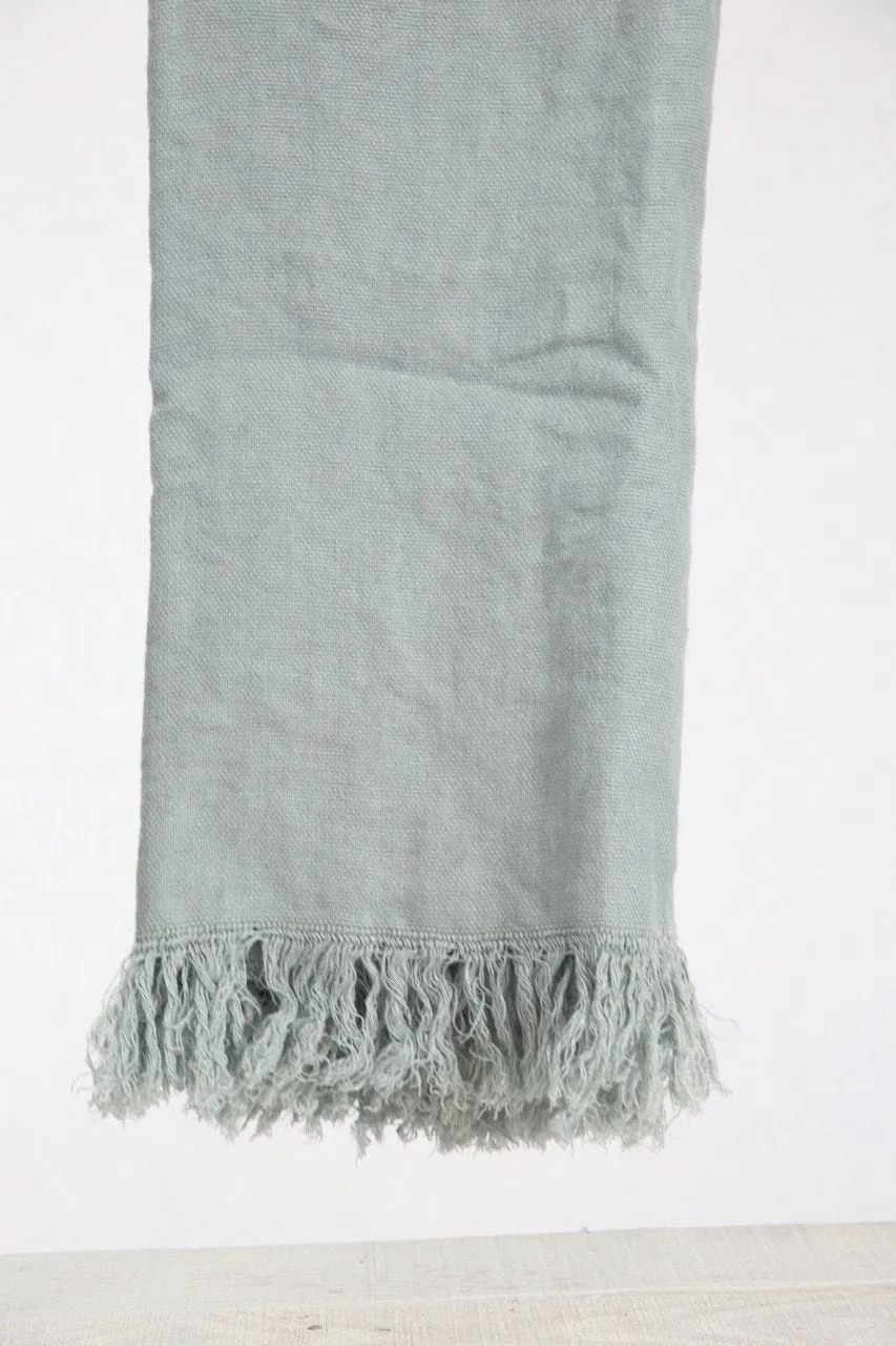 Linen Throw Duck Egg