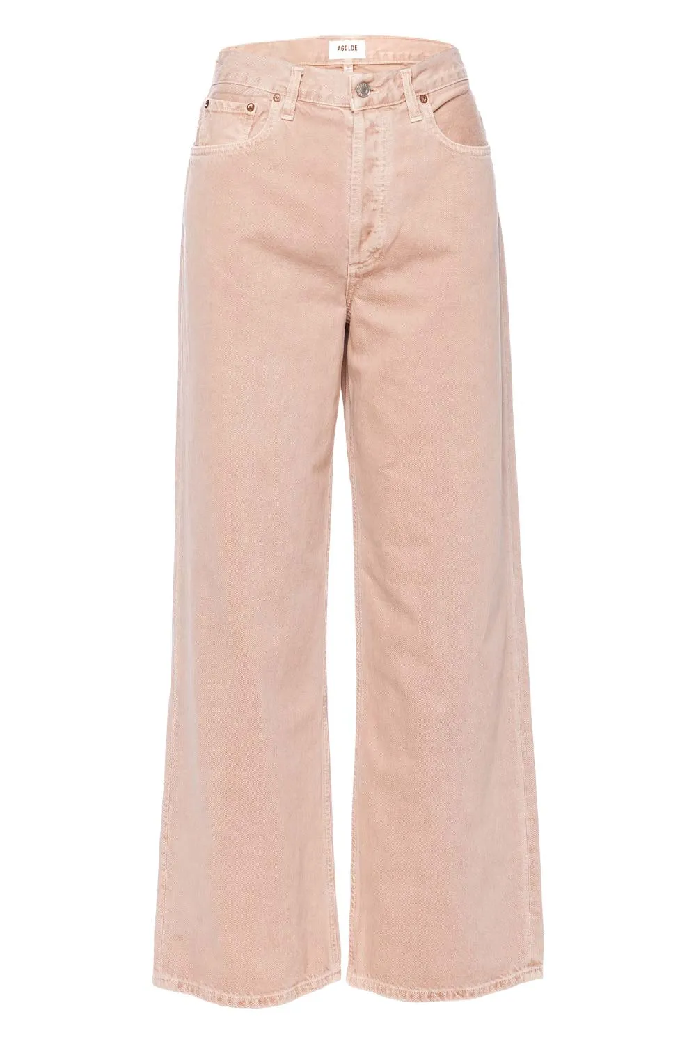 Low Slung Pink Salt Baggy Jean