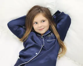 Luxurious 100% satin Navy Satin Mummy & Mini