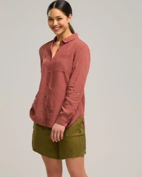 LYOCELL LINEN POCKET SHIRT