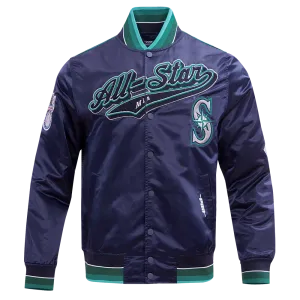 MLB ALL STAR 2023 RIB MEN'S SATIN JACKET (MIDNIGHT NAVY)