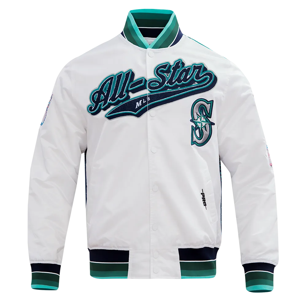 MLB ALL STAR 2023 RIB MEN'S SATIN JACKET (WHITE)