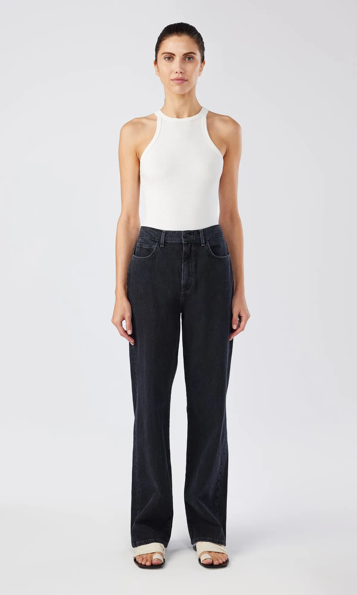 Ms. Keaton High Rise Baggy Jean - Loved Black