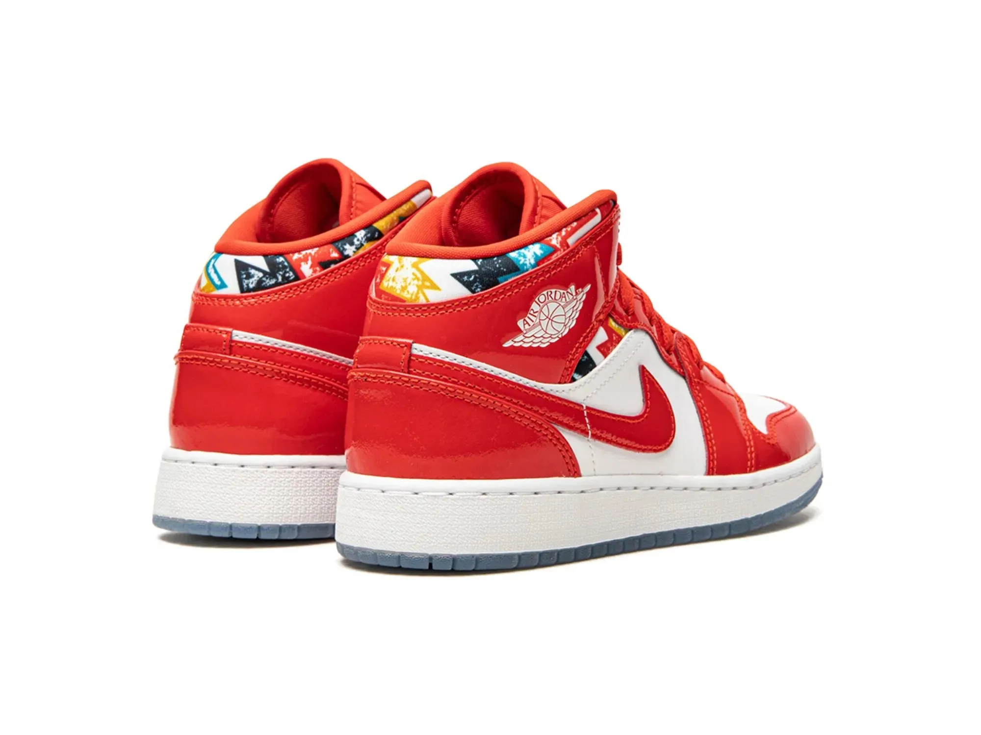 Nike Air Jordan 1 Mid "Barcelona Sweater Red Patent"