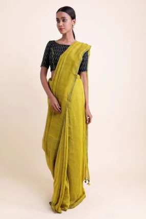 Olives Cotton Saree