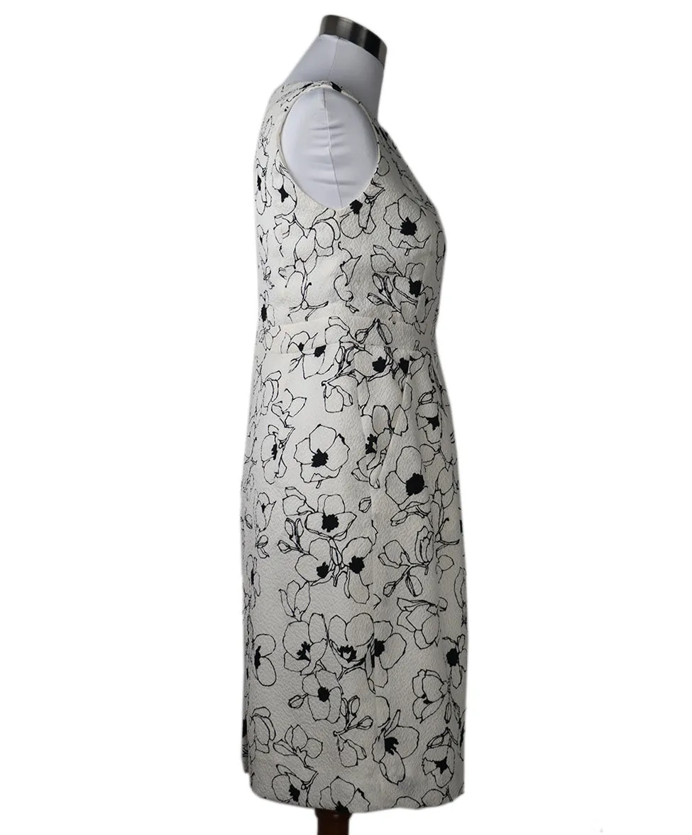 Oscar De La Renta B&W Print Dress sz 4