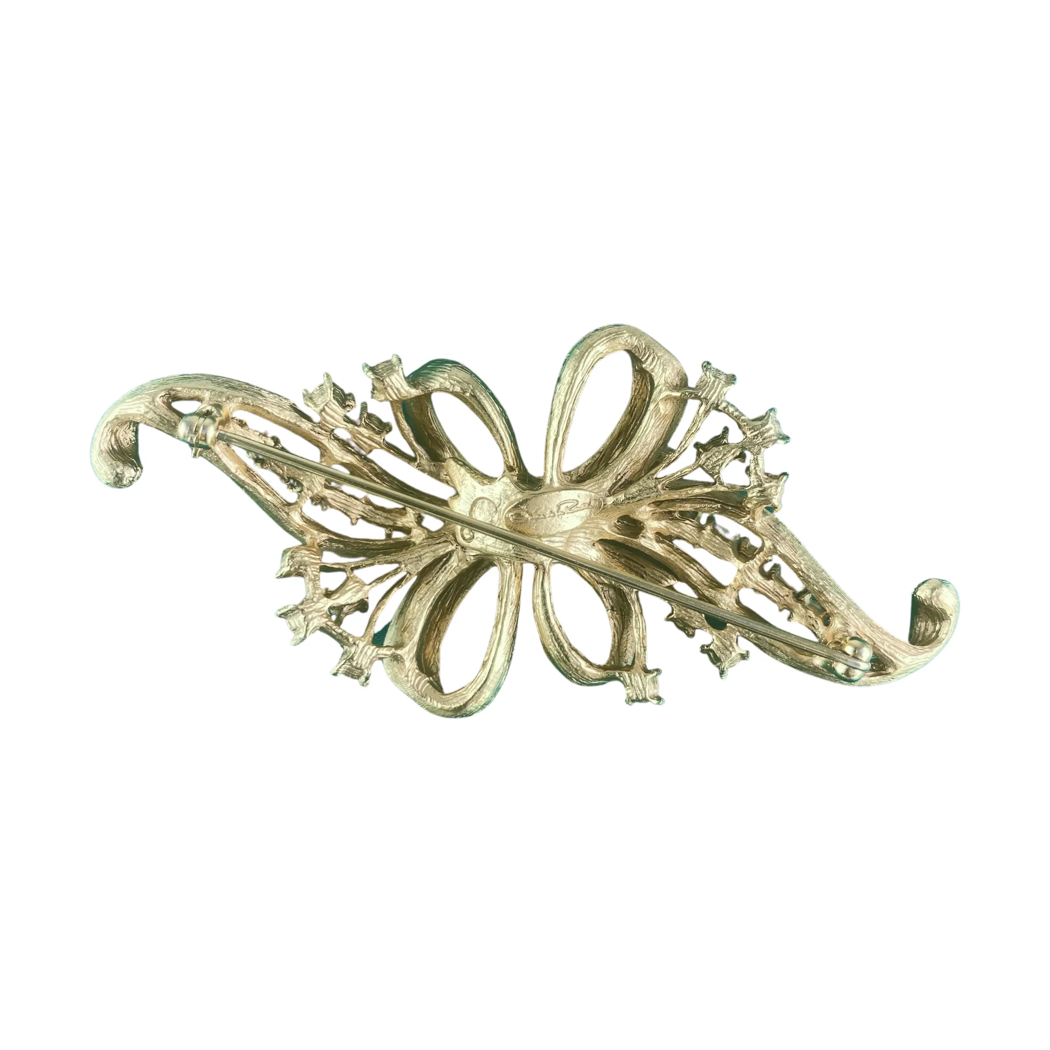 Oscar de la Renta Ribbon Brooch [181.8]