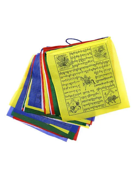 Polyester Windhorse Tibetan Prayer Flags