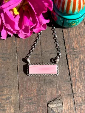 "Cotton Candy" Bar Necklace