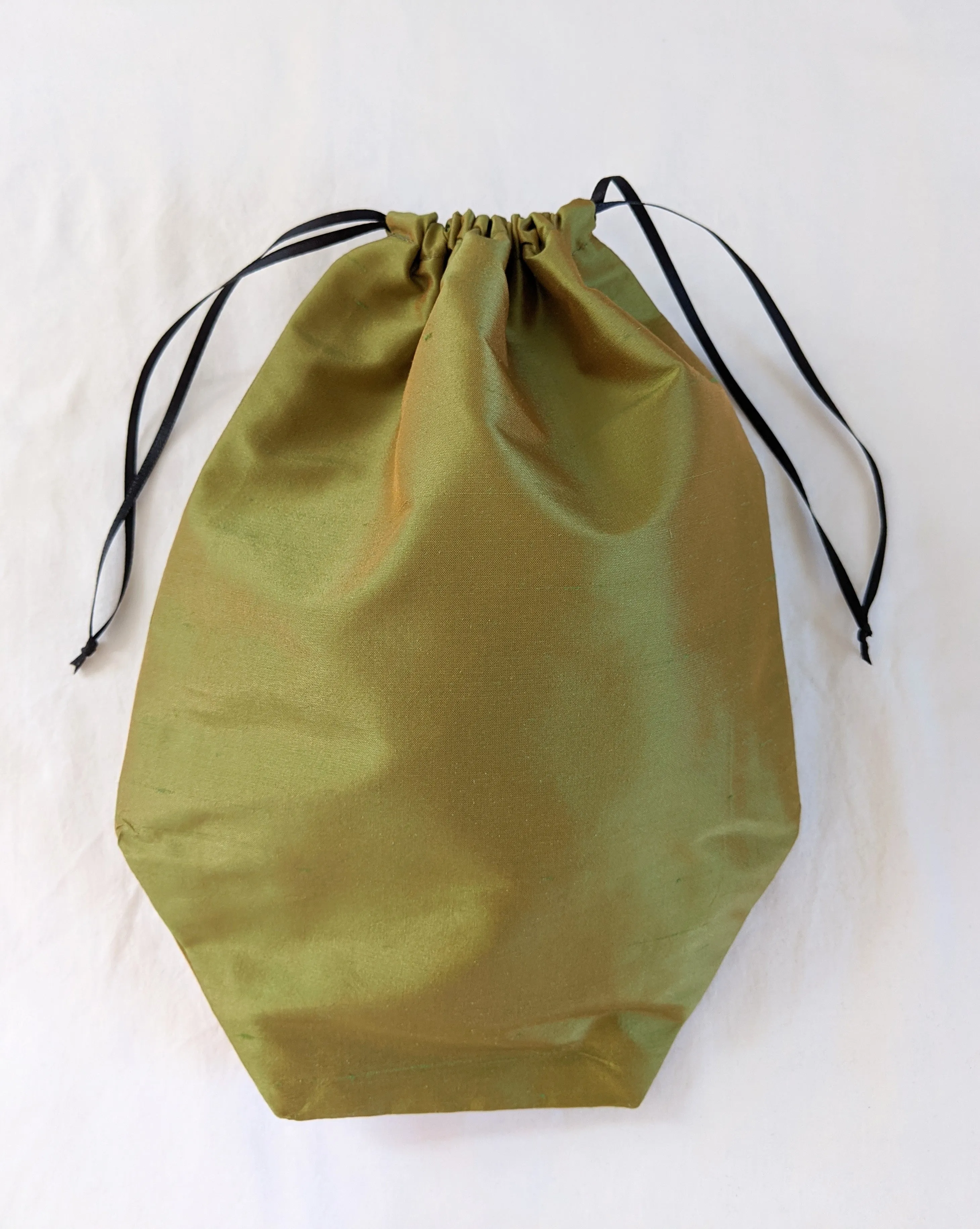 Reticule - Green Shot Silk