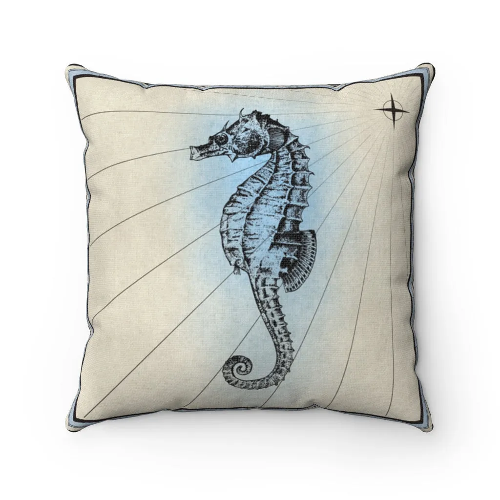 Seahorse, Spun Polyester Square Pillow