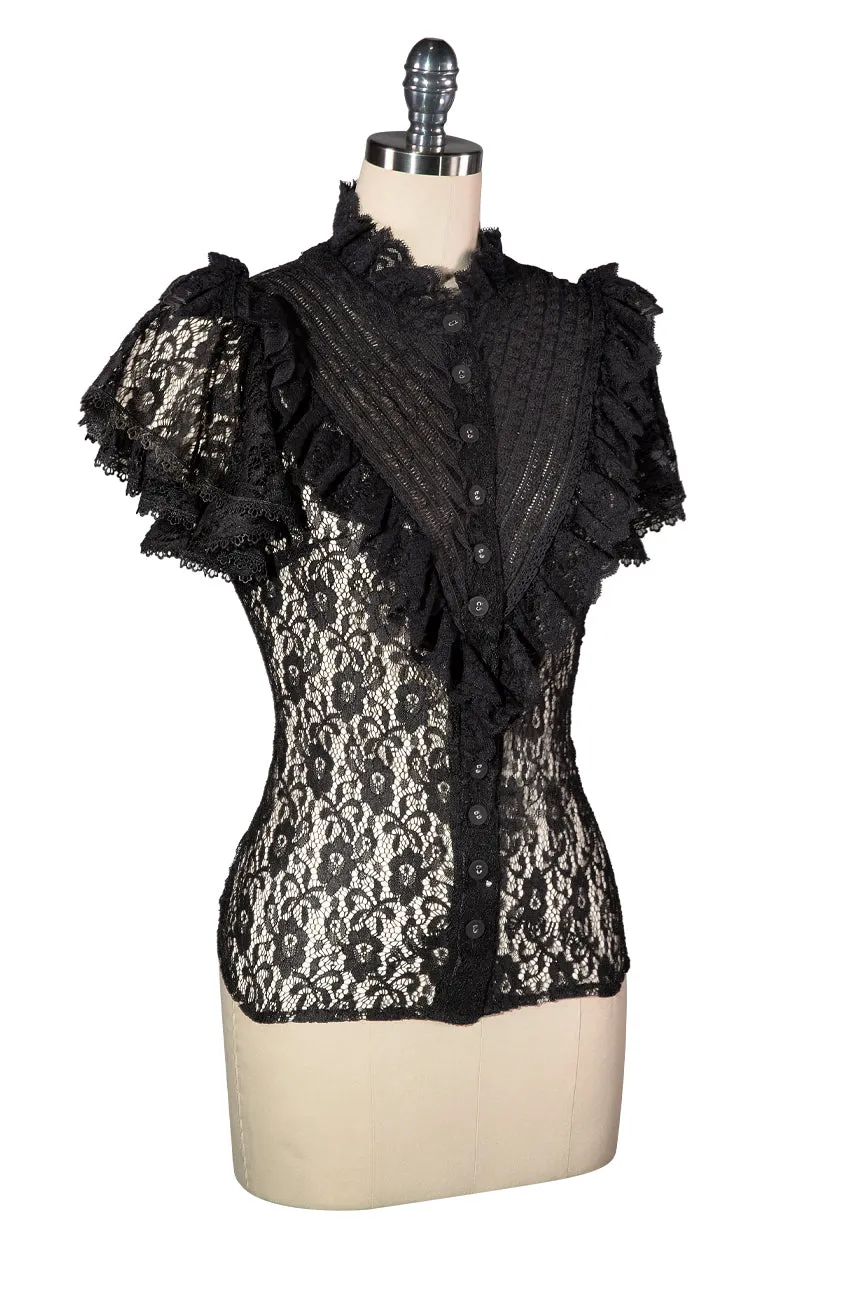 Sherlock Lace Blouse (Black)