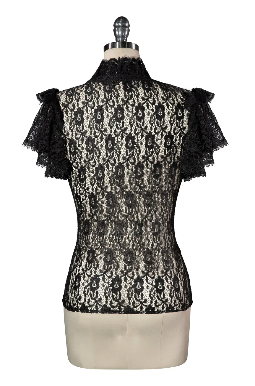 Sherlock Lace Blouse (Black)