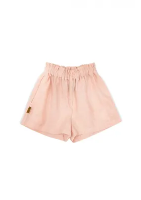 Shorts linen pink