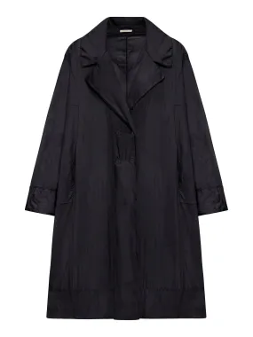 silk blend trench coat