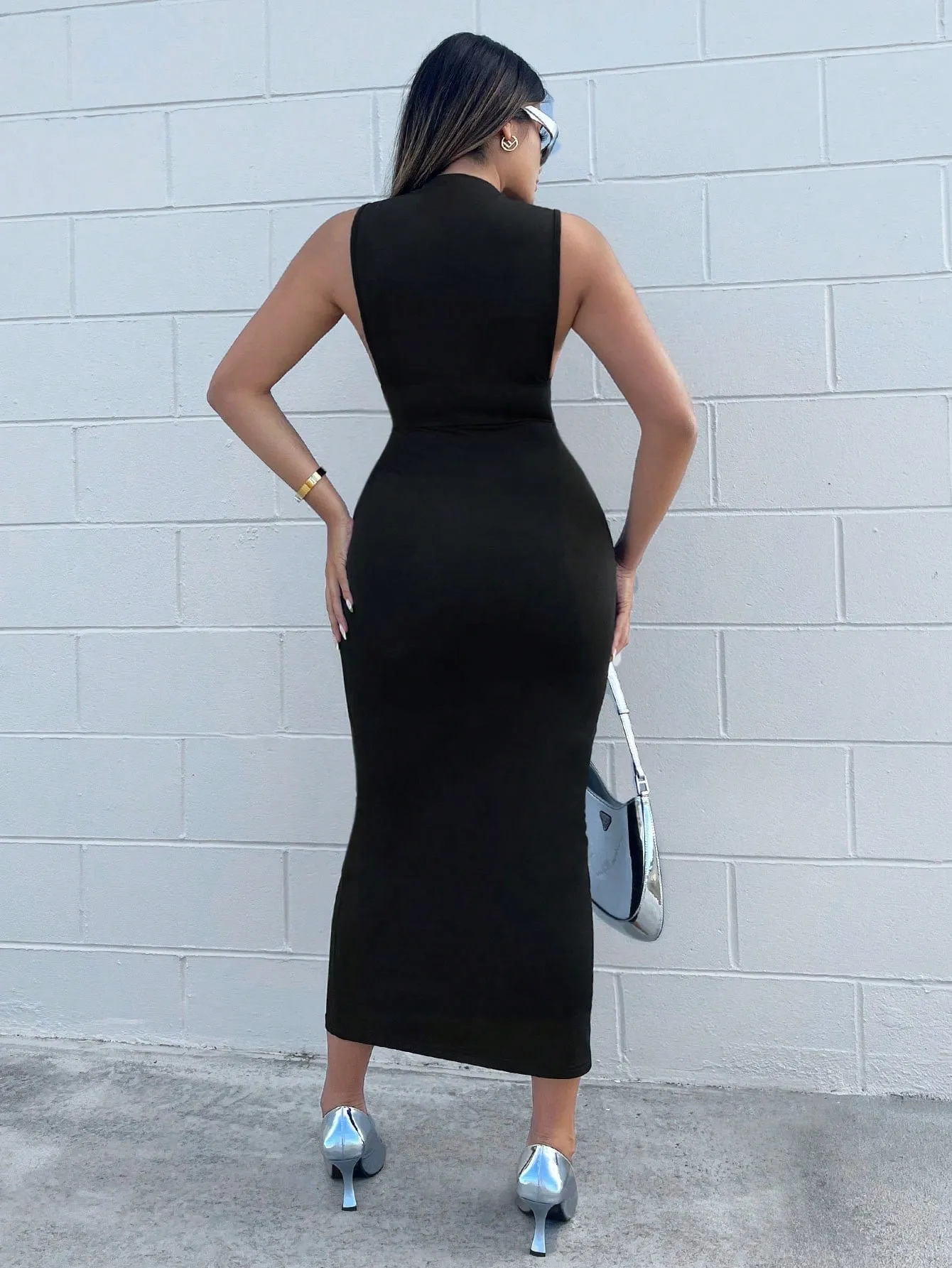 Sleeveless Bodycon Maxi Dress