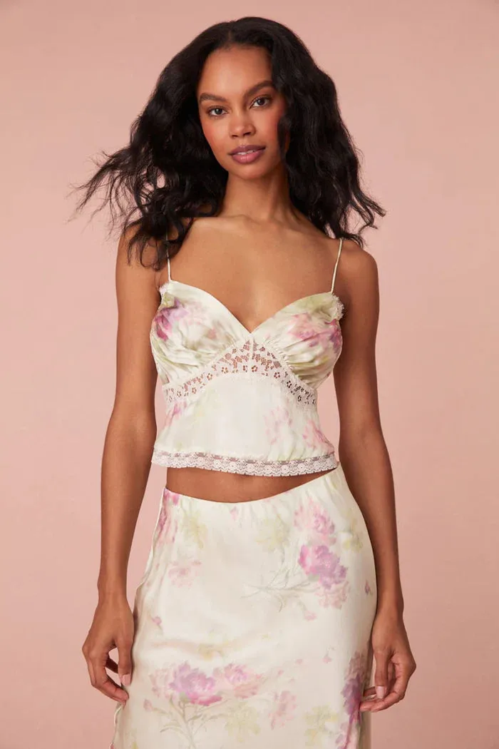 Spritely Floral Lace Cami