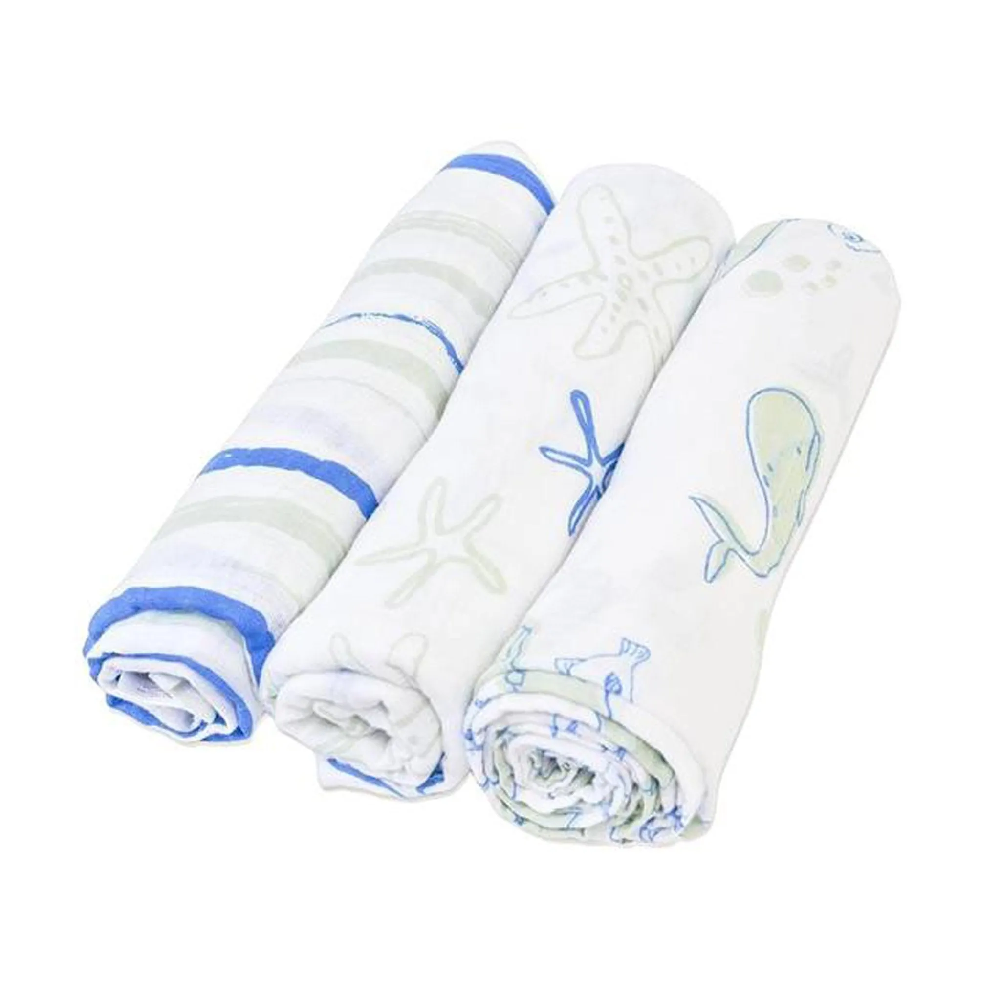 Starfish Cotton Muslin Swaddle