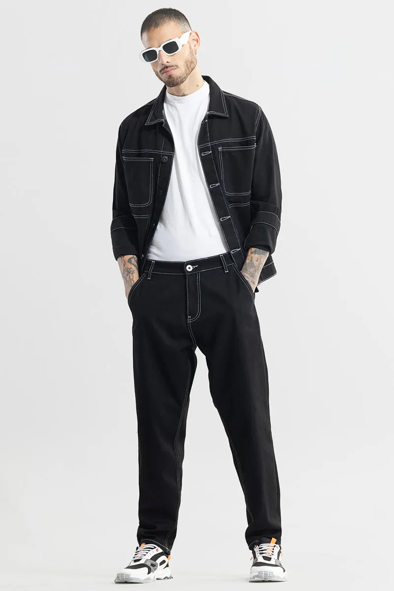 Swayer Black Baggy Fit Jeans