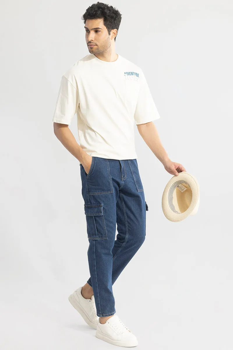 UrbanStreet Dark Blue Baggy Fit Jeans