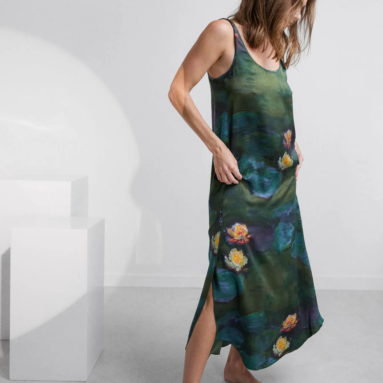 Washable Silk Tulip Dress