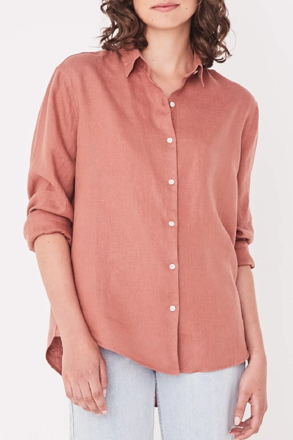 Xander Linen Auburn LS Shirt